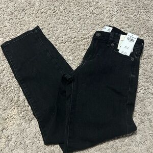 Abercrombie black straight jeans